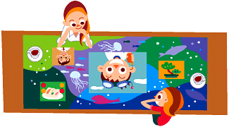 【イラスト】空想家族物語